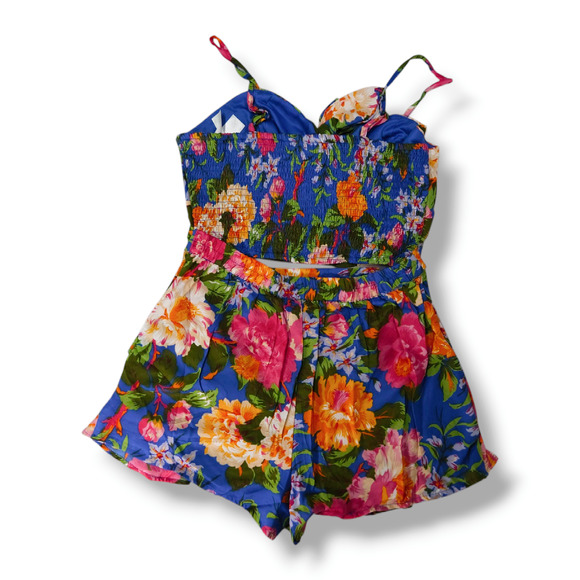 NWT B.O.G. Lottie & Holly Coordinated 2pc Set Crop Top & Skort Sz. L [12] Blue - Picture 4 of 8